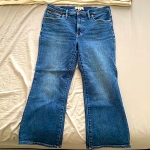 Madewell, Cali Demi boot jeans, size 31p